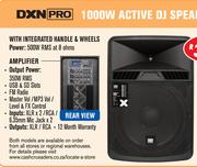 DXN Pro 1000W Active DJ Speakers With Integrated Handles & Wheels/Amplifier 18 Inch Single Speaker 