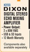 Dixon Digital Stereo Echo Mixing Amplifier K2233