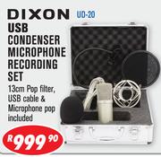Dixon USB Condenser Microphone Recording Set UD-20