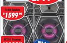 Dixon 10” Stereo Speakers (Pair) With LED Effects FL-006