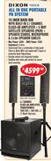 Dixon All In One Portable PA System PURESLIM