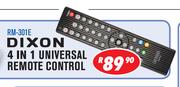 Dixon 4-In-1 Universal Remote Control RM-310E