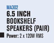 Dixon 6.5 Inch Bookshelf Speakers (Pair) MA302