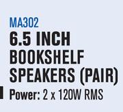 Dixon 6.5 Inch Bookshelf Speakers (Pair) MA302