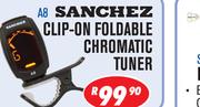 Sanchez Clip-on foldable chromatic Tuner