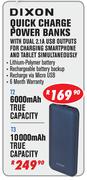 Dixon Quick Charge Power Banks 10000mAh True Capacity T3