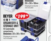 Beyer 4 In 1 Organiser & Storage Unit TPB421