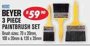 Beyer 3 Piece Paintbrush Set K092