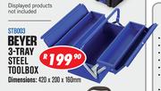 Beyer 3 Tray Steel Toolbox STB003