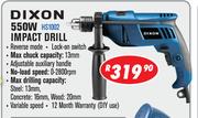 Dixon 550W Impact Drill HS1002