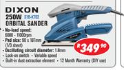 Dixon 250W Orbital Sander S1B-KT02