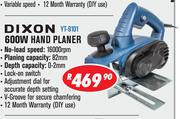 Dixon 600W Hand Planer YT-9101