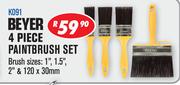 Beyer 4 Piece Paintbrush Set K091
