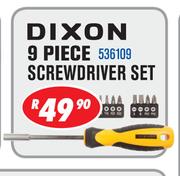 Dixon 9 Piece Screwdriver Set 536109