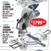 Dixon 1100W 210MM Mitre Saw J1GZP210/1800W 255MM Mitre Saw-Each
