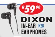 Dixon In-Ear Earphones K28