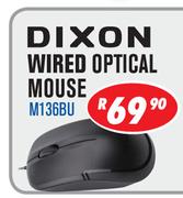 Dixon Wired Optical Mouse M136BU
