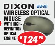 Dixon Wireless Optical Mouse With High-Definition Optical Engine WM-766