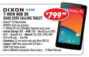 Dixon TS-M706E 7" 8GB 3G Quad Core Calling Tablet