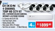 Dixon 4 Channel 720P HD CCTV Kit D6104CT