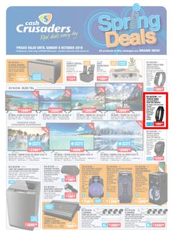 Cash Crusaders : Spring Deals (13 Sept - 6 Oct 2019), page 1