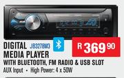 Jebson Digital Media Player With Bluetooth, FM Radio & USB Slot JB3278M3