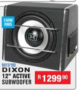 Dixon 12" 150W RMS Active Subwoofer BX12/150