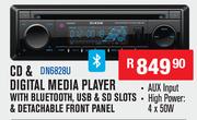 Dixon CD & Digital Media Player With Bluetooth,USB & SD Slots & Detachable Front Panel DN6828U