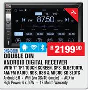 Dixon Double Din Android Digital Receiver With 7" TFT Touch Screen,GPS,Bluetooth DN2403RD