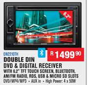 Dixon Double Din DVD & Digital Receiver With 6.2" TFT Touch Screen,Bluetooth,RDS DN2210TH