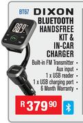 Dixon Bluetooth Handsfree Kit & In-Car Charger BT67