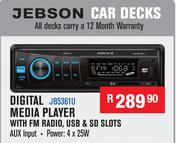 Jebson Digital Media Player With FM Radio USB & SD Slots JB5361U