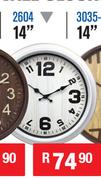 Assorted Wall Clock 14" 2604