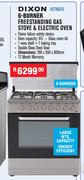 Dixon 6 Burner Freestanding Gas Stove & Electric Oven DC76GES