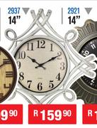 Assorted Wall Clock 14" 2937