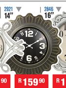 Assorted Wall Clock 14" 2921