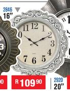 Assorted Wall Clock 16" 2846