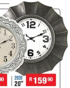 Assorted Wall Clock 20" 2920