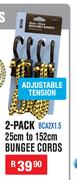 Beyer 2 Pack 25cm To 152cm Bungee Cords BCA2X1.5