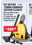 Dixon 1200W Compact Vacuum Cleaner JL-H3006