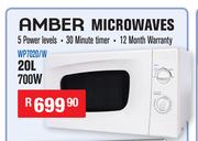 Amber 20Ltr 700W Microwaves WP7020/W