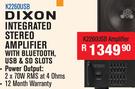 Dixon Integrated Stereo Amplifier With Bluetooth, USB & SD Slots K2260USB