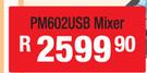 Dixon 6 Channel Stereo Table Top Powered Mixer With Bluetooth, USB & SD Slots PM602USB