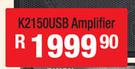 Dixon Integrated Stereo Amplifier With Bluetooth, USB & SD Slots K2150USB