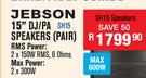 Jebson 15" DJ/PA Speakers (Pair) SH15