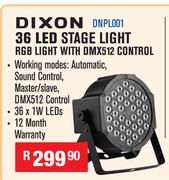 Dixon 36 LED Stage Light RGB Light With DMX512 Control DNPL001