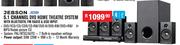 Jebson 5.1 Channel DVD Home Theatre System With Bluetooth, FM Radio & USB Input JB258H