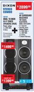 Dixon Dual 10 Inch HiFi Tower Speakers (Pair) KM210D