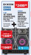 Dixon Integrated Stereo Amplifier With Bluetooth, USB & SD Slots K2250USB