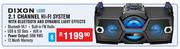 Dixon 2.1 Channel HiFi System  With Bluetooth & Dynamic Light Effects LG302